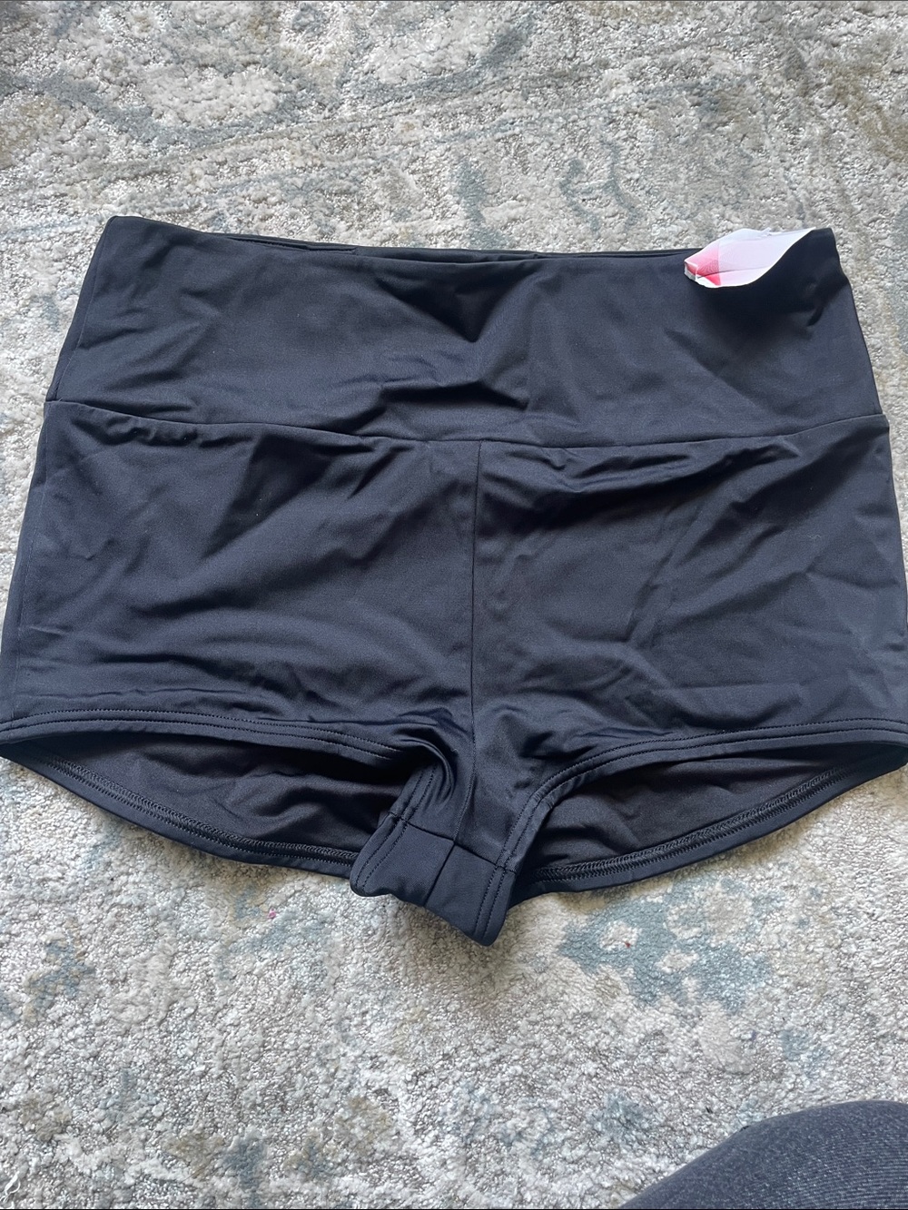 Lands' End Black bathing suit Shorts with Wide Waistband
